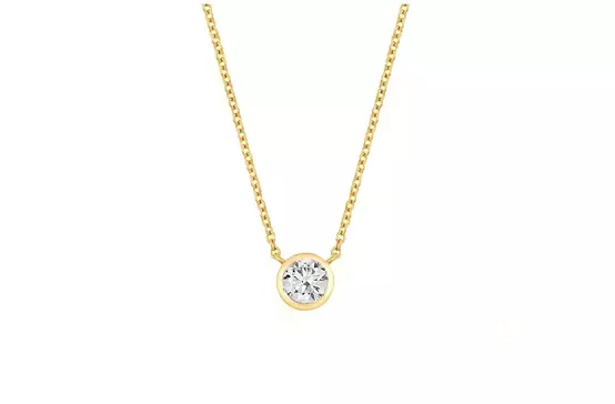 borrow diamond solitaire pendant necklace for women online