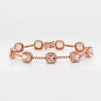 rent morganite and diamonds bracelet 