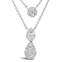 teardrop diamond pendant necklace on rent for women online
