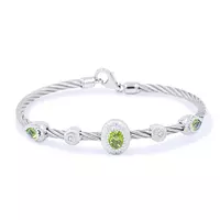 borrow silver diamond bangle bracelet for women online