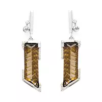 borrow topaz and diamond earrings online for women