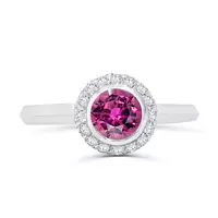 pink tourmaline and diamond ring for women on rent