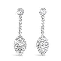Diamond drop earrings for rent