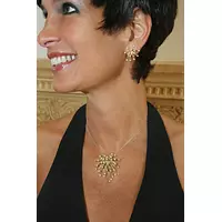 Fireworks Earrings-Large-Sterling Silver with Diamonds-Jane Gordon Jewelry