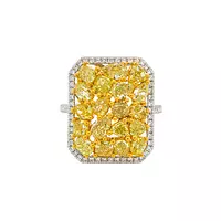 Yellow diamonds ring for rent