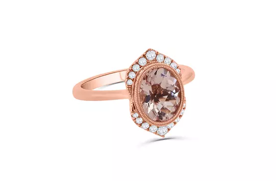 rose gold diamond ring for rent for women online