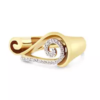 borrow gold diamond cocktail ring for women