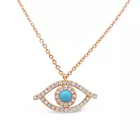 diamond evil eye necklace for rent