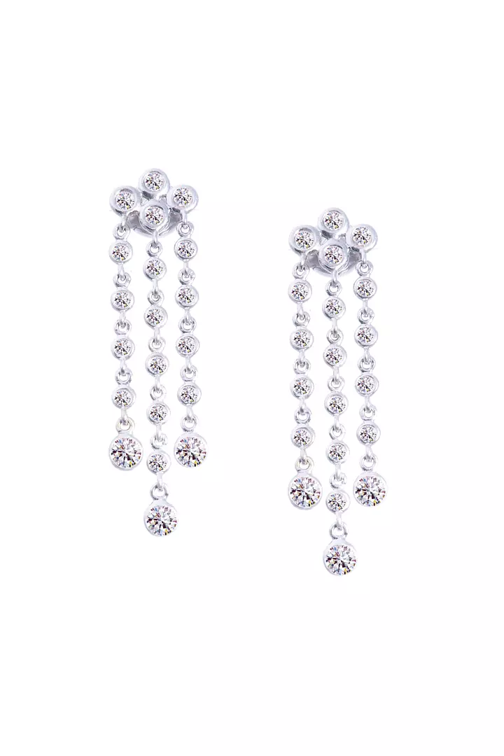 diamond drop earrings on rent for women