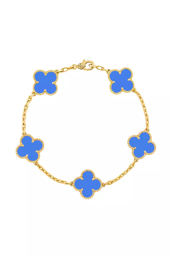 Van Cleef and Arpel Blue Alhambra Bracelet for Rent