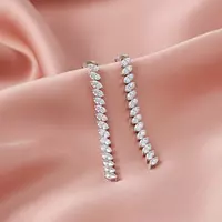 Rent Eco Diamonds Drop Earrings