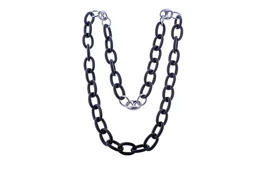 black chain necklace for women on rent