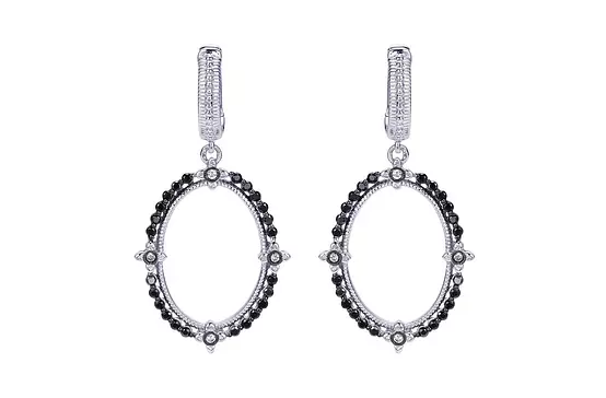borrow black diamond earrings for women online