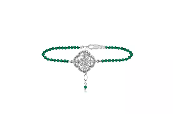 rent green onyx diamond bracelet