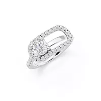 Rent Paperclip Eco Diamonds Fashion Ring