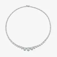 Bezel Set Emerald Shaped Eco Diamonds Tennis Bracelet