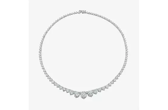 Bezel Set Emerald Shaped Eco Diamonds Tennis Bracelet