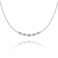 Rent diamond choker with emerald shaped diamonds