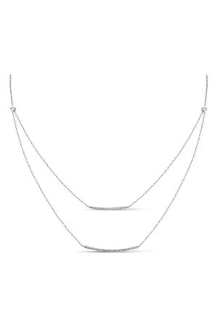 sterling silver diamond necklace for women on rent