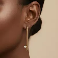 bar drop earrings with diamonds for rent