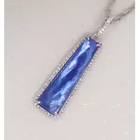 Rent Doves by Doron Paloma blue necklace as something borrowed something blue