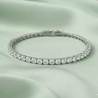 rent diamond bracelet round in white gold for event