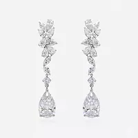 Royals Wedding Eco Diamonds Drop Earrings