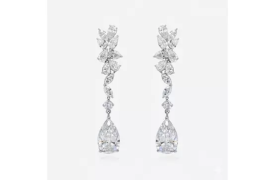 Royals Wedding Eco Diamonds Drop Earrings