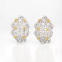 rent fancy yellow diamonds bridal earrings for wedding day jewelry