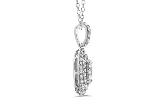 bridal jewelry rentals circle diamond pendant for rent