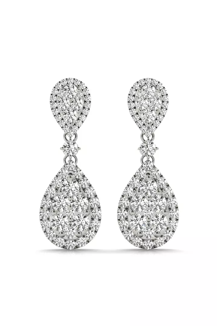 diamond drop earrings for rent