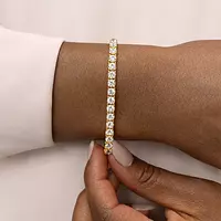 Rent yellow gold tennis diamonds bracelet for a special occasion
