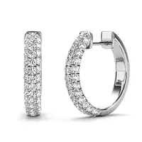 diamond hoop earrings for rent