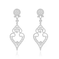 rent diamond drop earrings for wedding day