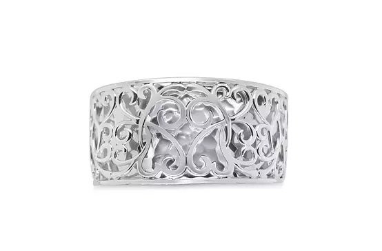 sterling silver diamond bangle for women on rent 