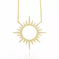 Starburst Luvente Diamond Necklace for rent