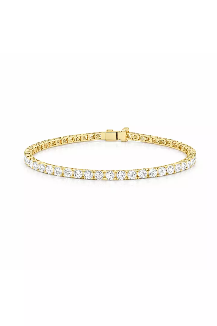 rent Yellow gold diamond bracelet 
