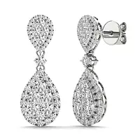 rent diamond designer brand drop earrings