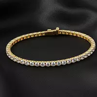 rent Yellow gold diamond bracelet for event