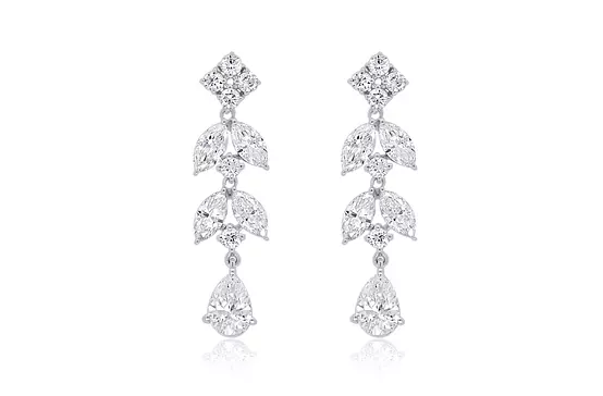 rent diamond drop earrings