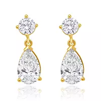 Rent diamond drop earrings