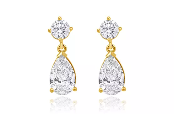 Rent diamond drop earrings