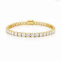 rent yellow gold diamond tennis bracelet for a wedding