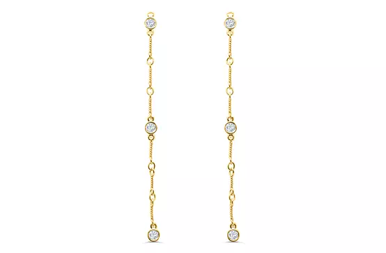 charm diamond drop earrings on rent fort women