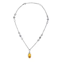 yellow citrine jewelry necklace for rent