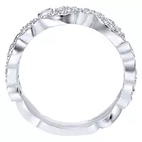 silver pave diamond ring for women on rent