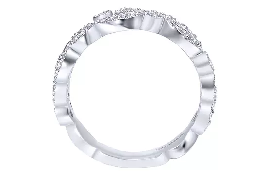 silver pave diamond ring for women on rent