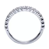 silver band with diamonds for women on rent