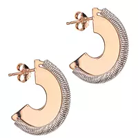 rose gold and black drop earrings on rent for women online