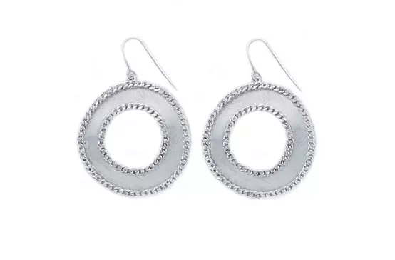sterling silver diamond hoop earrings for women